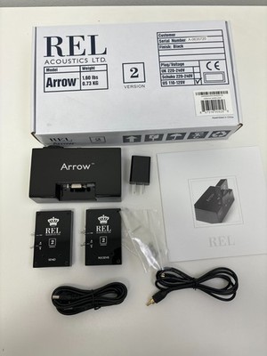REL Acoustics Arrow  Wireless Transmitter and Receiver Version 2 - Black - New