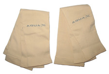 LOT OF 4 PAIR AQUA X - BEIGE - Sunblock UV - Cool Wristlet Quick Dry Arm Sleeves