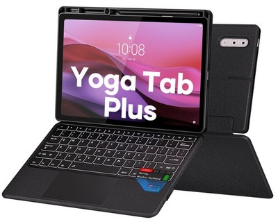 Doohoeek Keyboard Folio with Status Screen for Lenovo Yoga Tab Plus 12.7'' New