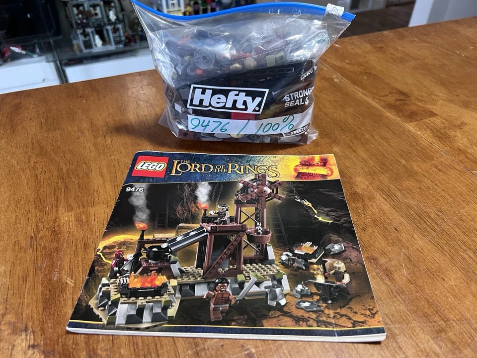 Lote de 5 juegos LEGO El Señor de los Anillos 100% completos 9476 Orc Forge 9470 9469 79005 ++ Foto 2 de 4