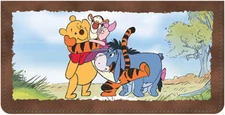 Winnie the Pooh Adventures Leather Checkbook Cover