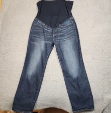 Signature by Levi's Gold XLT Slim Boyfriend Pull-On Over-Belly Maternity Jeans