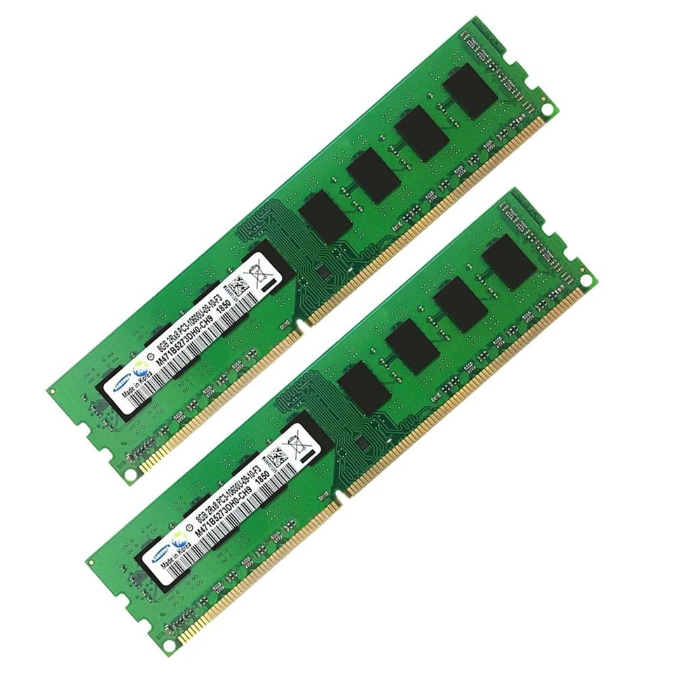 16GB 2x 8GB 4GB DDR3 PC3-10600U 1333Mhz 240Pin CL9 DIMM Desktop RAM For Samsung - Image 2 of 4