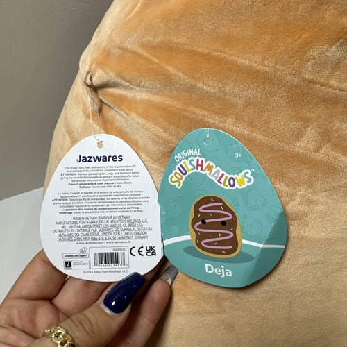 Squishmallows Deja Donut Chocolate Sprinkle Huge Jumbo Plush Soft Size NWT - Picture 4 of 4