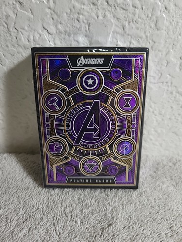Marvel Avengers Playing Cards Deck - Theory 11 Purple Poker Size Deck -New - 第 1/1 張圖片