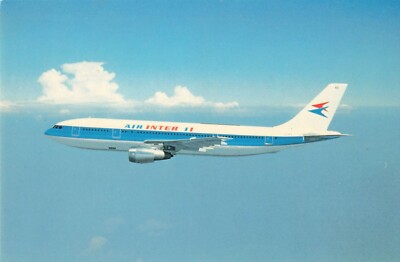 Postcard Airline AIR INTER Airbus A 300 Unposted CC9.