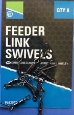 PRESTON INNOVATIONS FISHING - FEEDER LINK SWIVELS  -  8 PER PACK