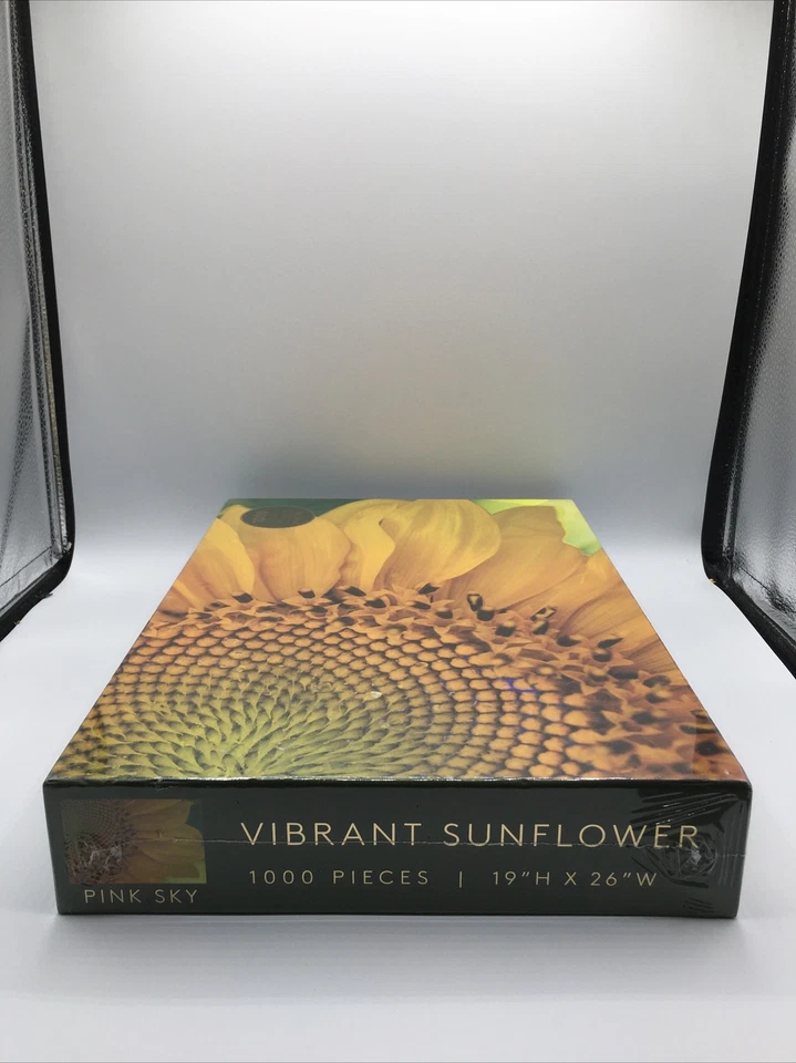 PINK SKY Girasol Vibrante 1000 Piezas 19” H X 26” W Edades 14+ NUEVO SELLADO Foto 4 de 4