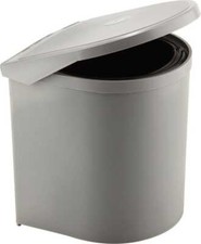Pattumiera Sottolavello Girevole 10Lt Plastica Grigio PP602/1 Ring Elletipi