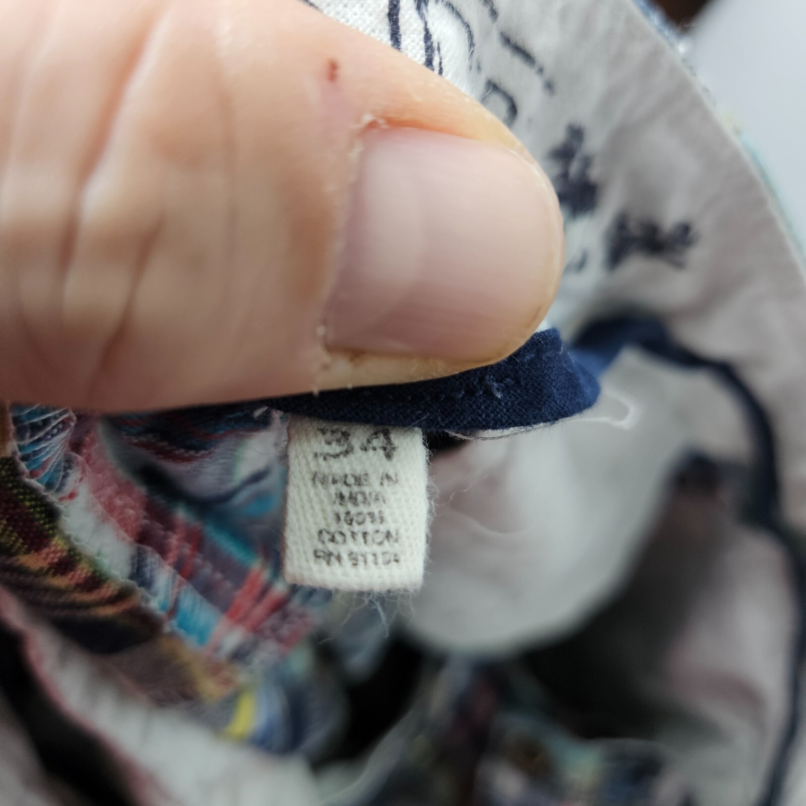 Islander Patchwork Shorts Mens 34 Multicolor Plai… - image 8