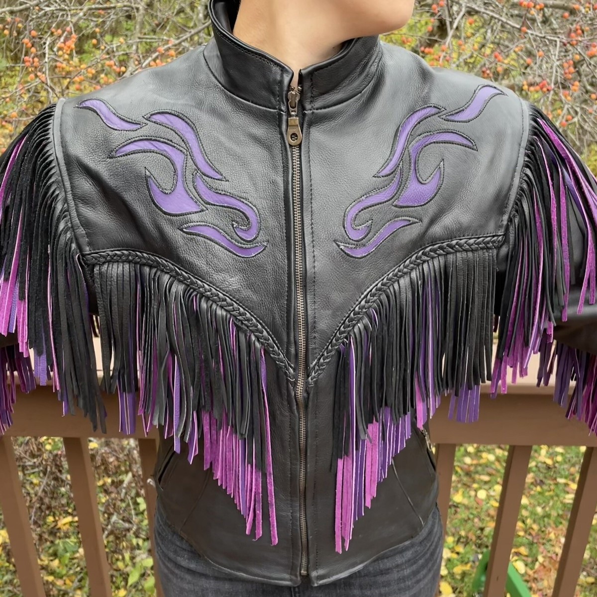 Vance Leather USA Women's Motorcycle Jacket | L | Black Vance Leather USA Women's Motorcycle Jacket | L | Black