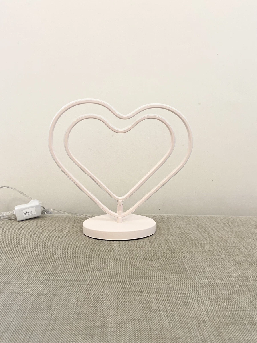 Next Heart Table Lamp home Office Nursery Deco love Wedding Anniversary Gift New