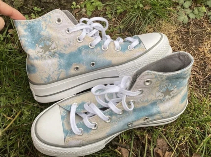 Converse all star tie dye platform sales