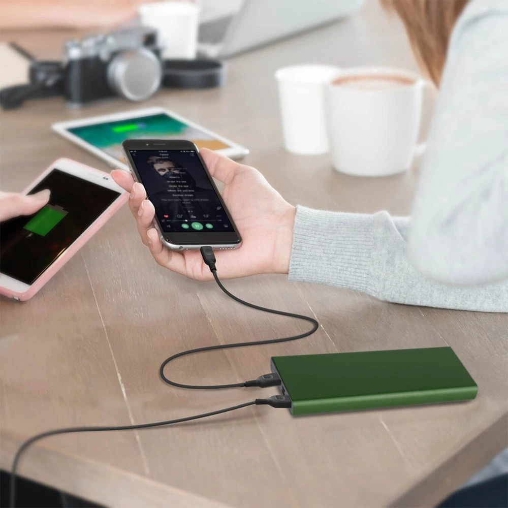 20000mAh Power Bank with Dual USB Ports for Fast Phone Charging