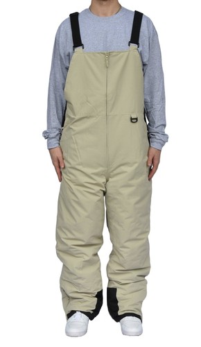 New Snow Country Outerwear Mens Big Tall 2XL 3XL 4XL 5XL 6XL 7XL Ski Bibs Taupe - 第 1/4 張圖片