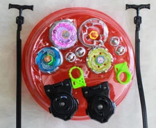 Light Up Metal Master Fusion Rapidity Fight Beyblade Battle W/ Stadium Launcher