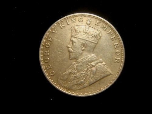 INDIA, British. GEORGE V. Silver 1 RUPEE 1920 Calcutta. - Picture 2 of 2
