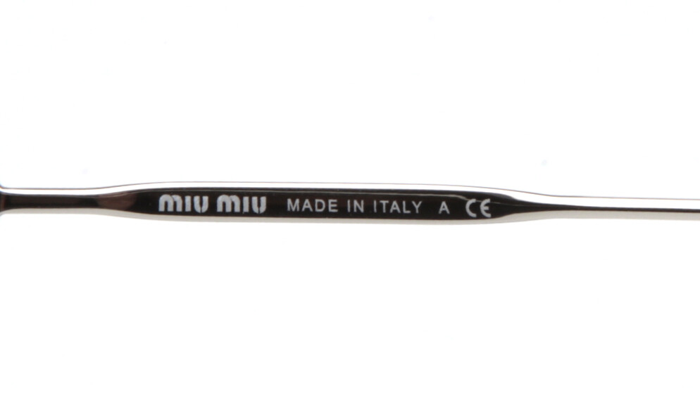 NEW MIU MIU SMU 62U 1BC-1I2 Silver SUNGLASSES 58-17-140  display picture 1