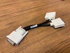 HP OEM BIZLINK 338285-009 Rev H Dual Cable Cord DVI Splitter 1 male 2 female !!