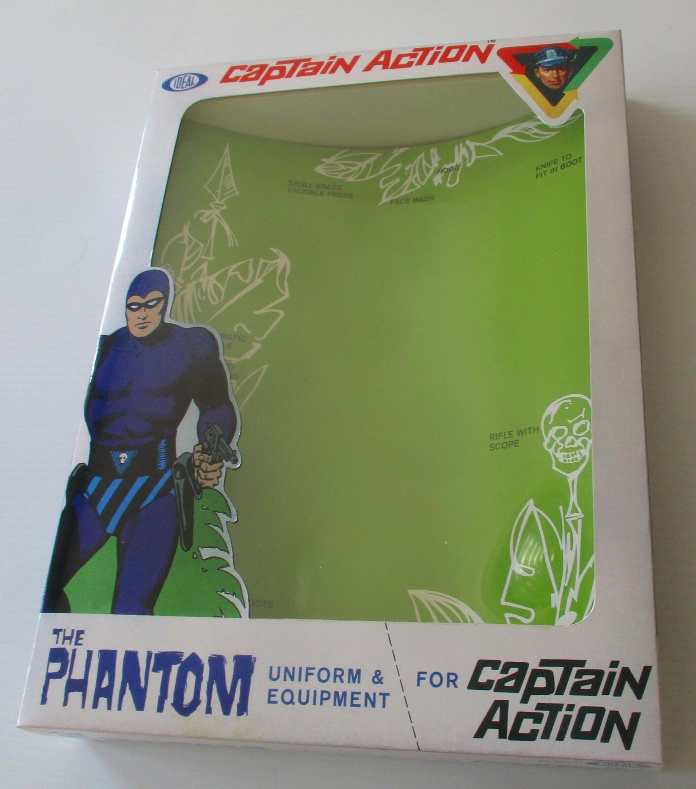 Captain Action Phantom  empty window box 1966 type unassembled 