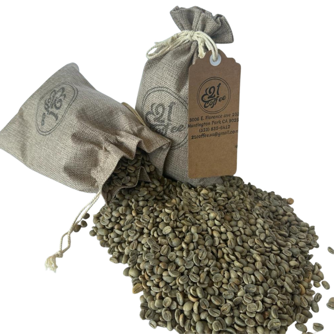 21 Coffee Unroasted coffee beans - Honduran Whole Bean Organic green beans 40 Oz