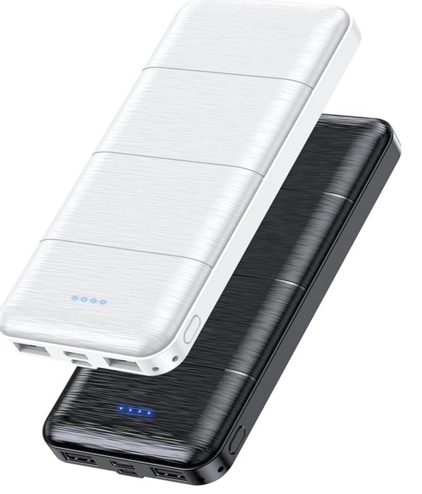 Portable 15000mAh Dual USB Fast Charger Power Bank 2-Pack-image