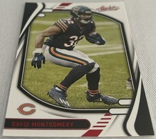 2021 Panini Absolute Football David Montgomery Chicago Bears Red Foil Parallel