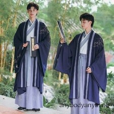 Men Hanfu Chinese Traditional Suit Hanfu Cosplay Costume Fancy Dress Plus Size