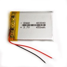 450mAh 3.7V Lipo Polymer Rechargeable Battery For MP3 Headphone Bluetooth 403040