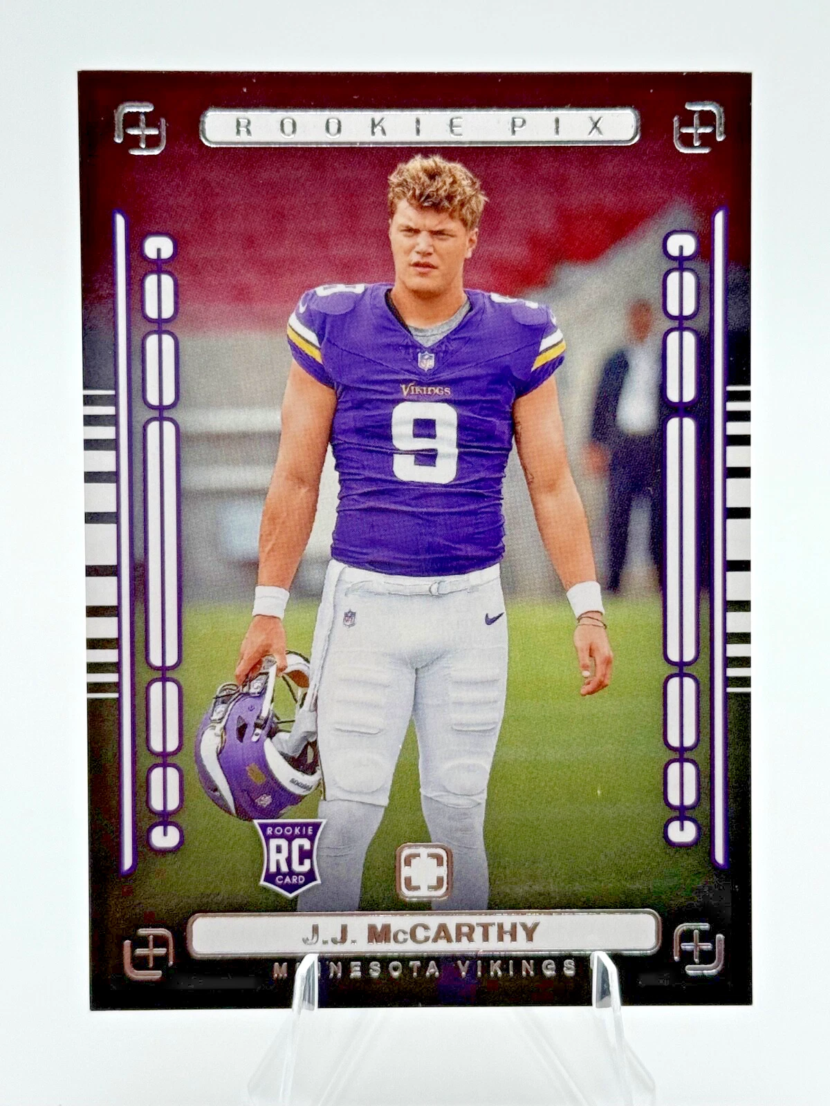 JJ McCarthy Panini Photogenic Rookie Pix #9 Base