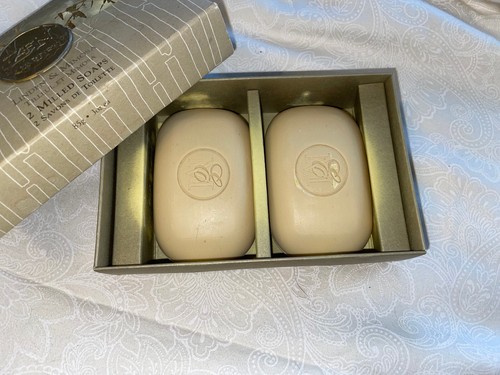 ^ZEN GARDEN LINDEN & MIMOSA 2 MILLED SOAPS 3 OZ EA VINTAGE pre-owned - Picture 2 of 2