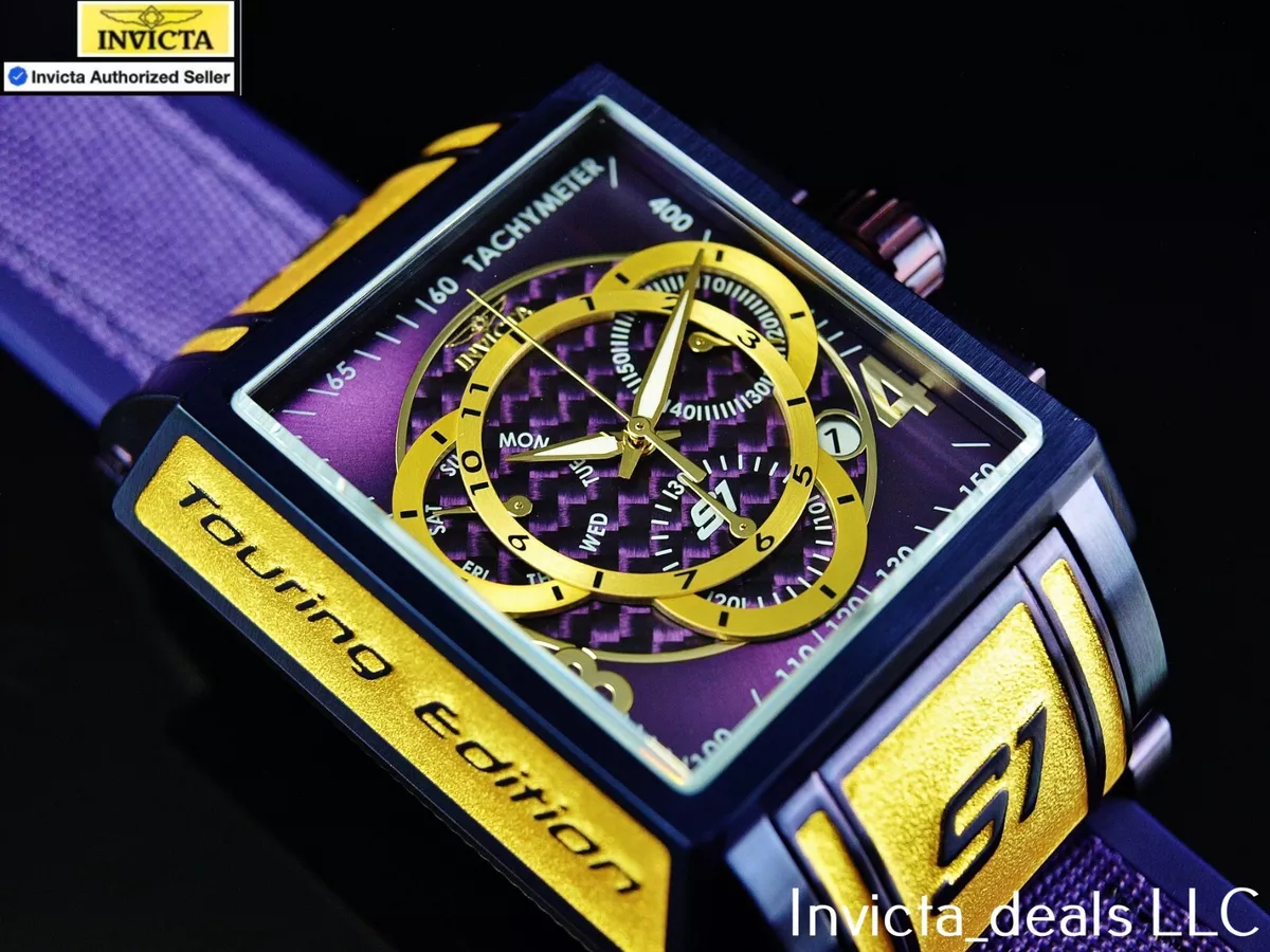 Invicta Men s 44mm S1 RALLY Touring Edition Swiss Chronograph PURPLE LABEL Watch