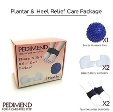 Kit de alivio para el cuidado de la fascitis plantar y el talón Pedimend (paquete de 5 piezas) - cuidado de los pies - Reino Unido