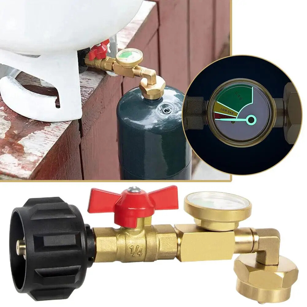 Propane Refill Adapter For Tanks, 1lb Propane Tank Refill Adapter  With Valve