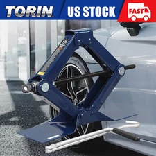TCE 1.5Ton (3,000 lb) Torin Steel Scissor Lift Jack Car Kit, Blue, AT10152U