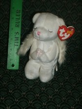 TY BEANIE  BLESSED  ANGEL BEAR  2003  Retired RARE HTF  MWMT  DOB:10/11