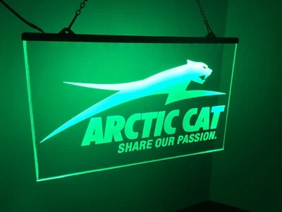 Arctic Cat LED Neon Light Sign Man Cave Garage, Game Room , Bar