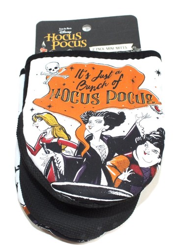 Disney Movie Hocus Pocus 2 Pack Mini Mitts Oven Mitt Kitchen Fabric Halloween - Picture 8 of 11