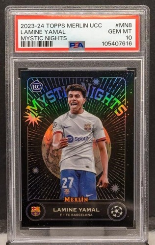 Carte à Collectionner Erling Haaland - Topps Merlin Mystic Nights 2023-24 - PSA 10