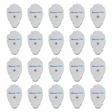 TENS Large Snap On Electrode Pads, 10 Pairs (20 Pads)