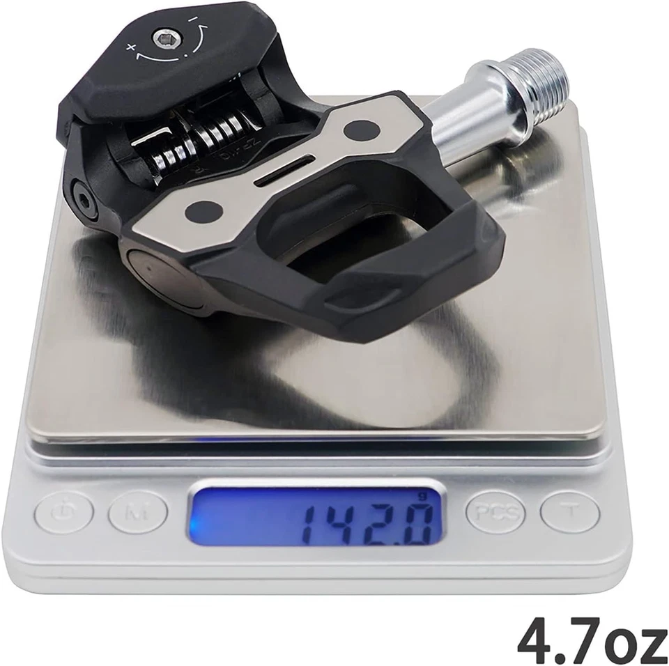 Pedales de carbono para bicicleta de carretera ZERAY - tensión ajustable y tacos incluidos Foto 4 de 4