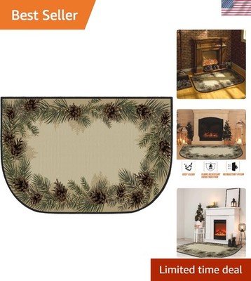 Fireplace Hearth Rug Fireplace Mats Cabin Southwestern Fireproof Fire Resista...