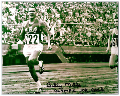 Billy Mills US Olympic Hall of Fame Hand Signed 8x10 Photo #3