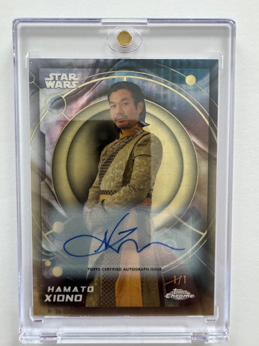 2026 Topps Chrome Star Wars Hamato Xiono SuperFractor Auto 1/1