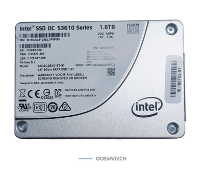 Intel DC S3610 Series 1.6TB SATA 6Gb/s 2.5in Internal SSD SSDSC2BX016T4K