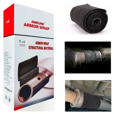 Fiberglass Repair Kit Automotive Exhaust Pipe Wrap 4" X 15ft (1 Roll) 