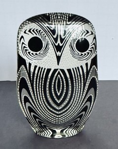 Vintage Brazilian Lucite Sculpture Of An Owl.