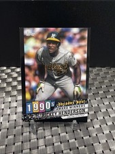 2020 Topps #DB-63 Rickey Henderson Decades' Best Black SP /299 HOF All Star