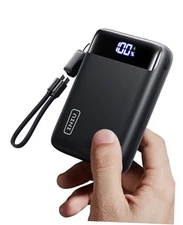  Portable Charger, Smallest 22.5W 20000mAh USB C in & Out Power Mini Size Black