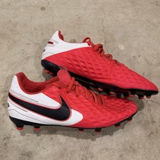 Nike Tiempo Legend 8 Club FG MG "Laser Crimson" Red AT6107-606 Mens Size 8